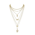 fashion multilayer retro snakeshaped multilayer alloy necklacepicture12